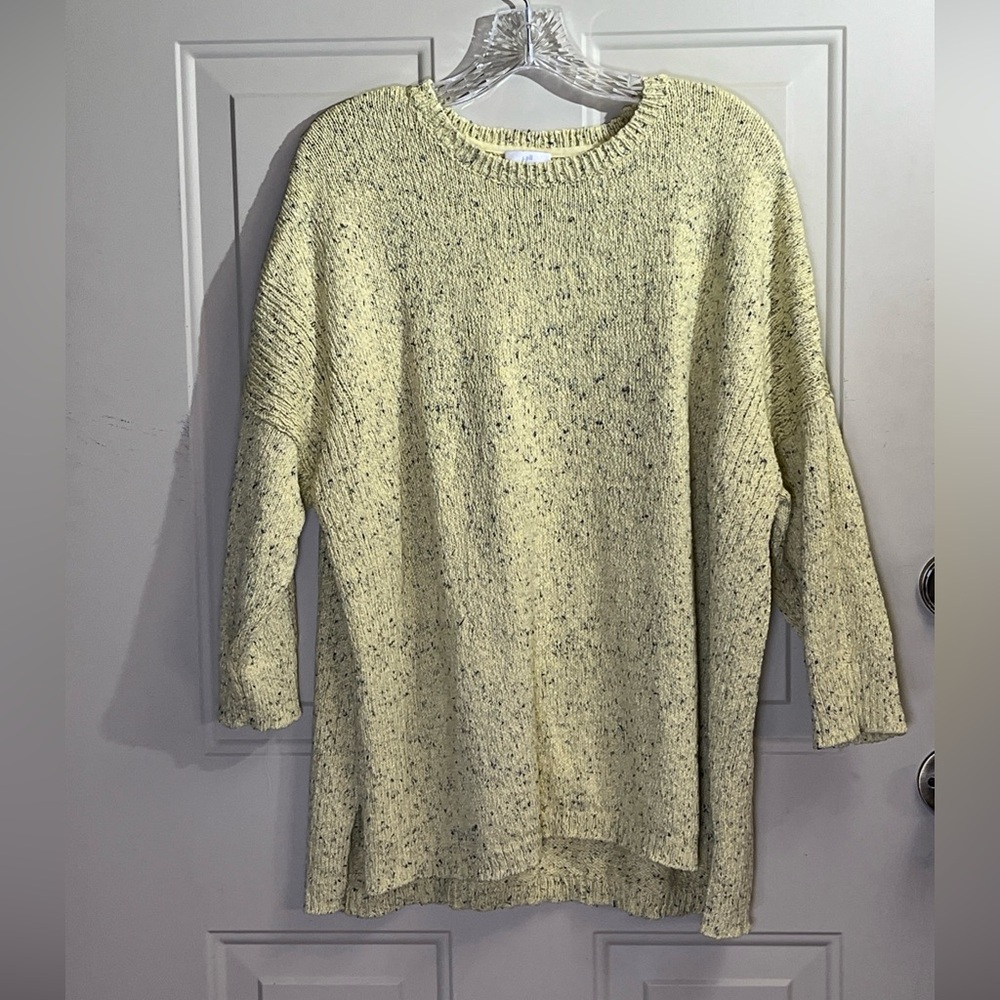 J. Jill Light Speckled Knit Sweater